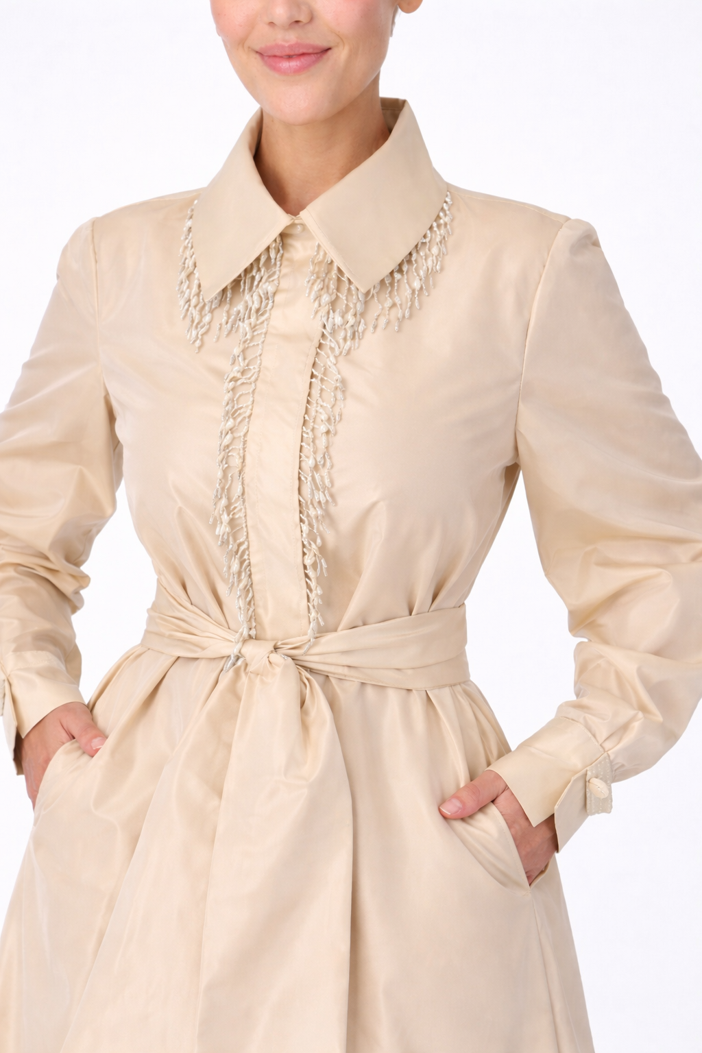 High shine satin Dress