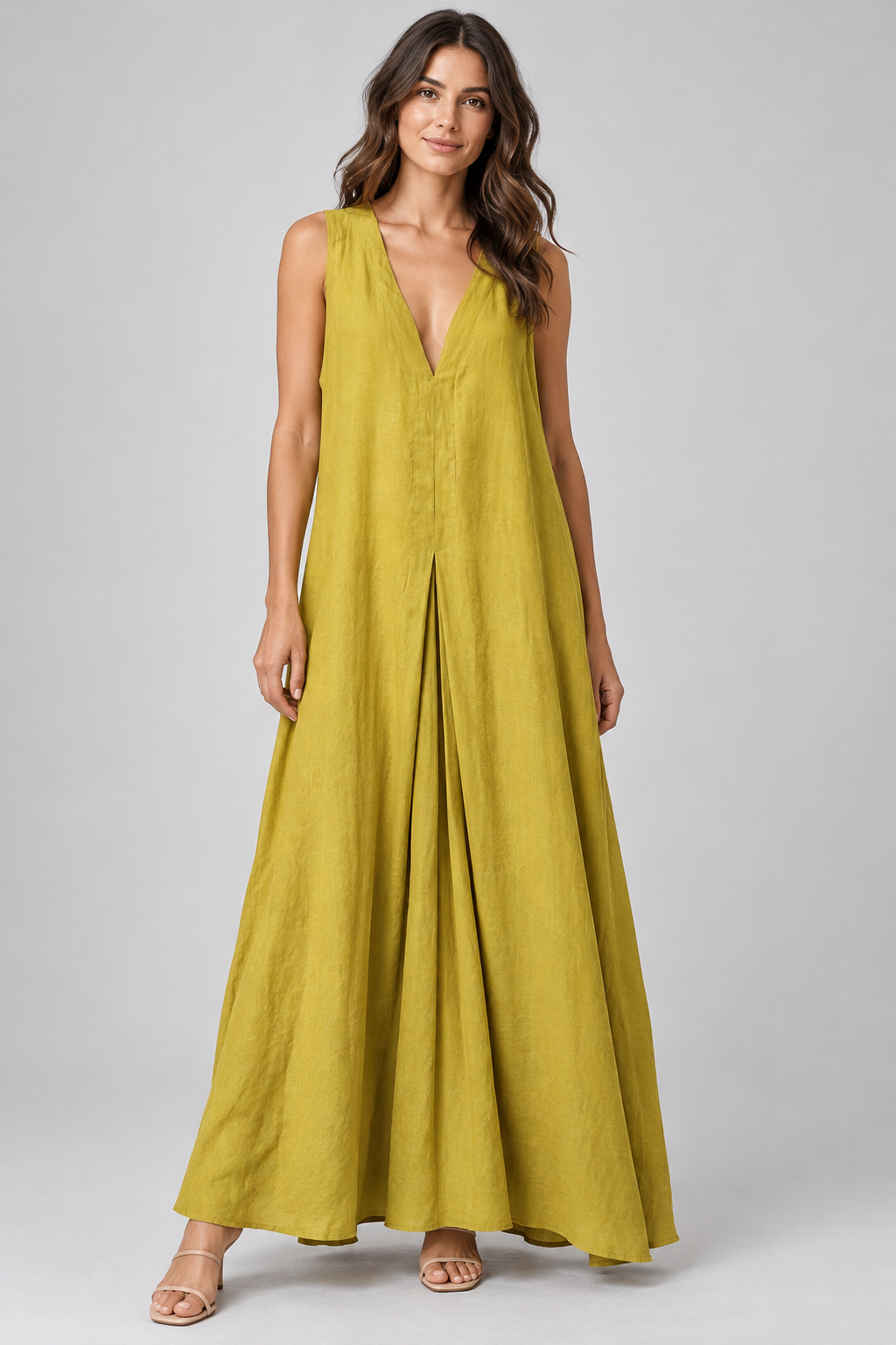 Mustard Linen Dress