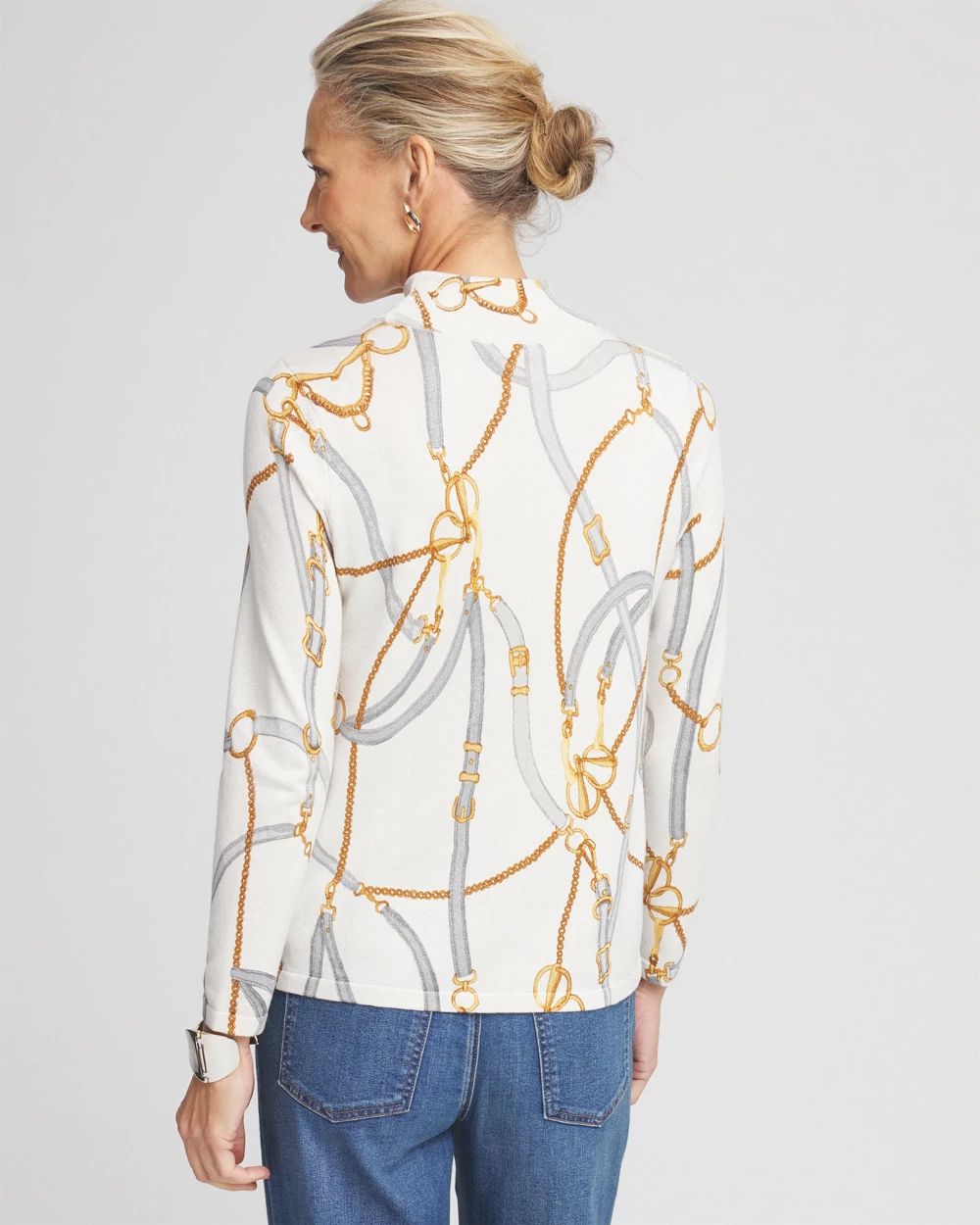 Chain print top