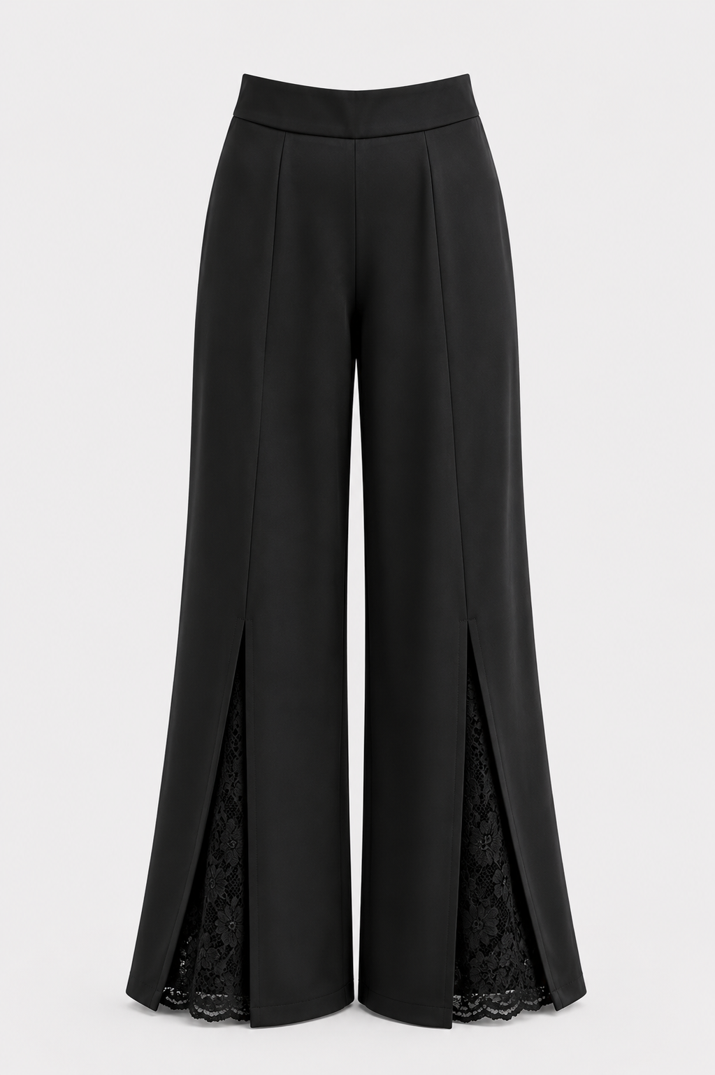 Noir Lace Detail Pants