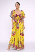 Vibrant Yellow Floral Jumpsuit
