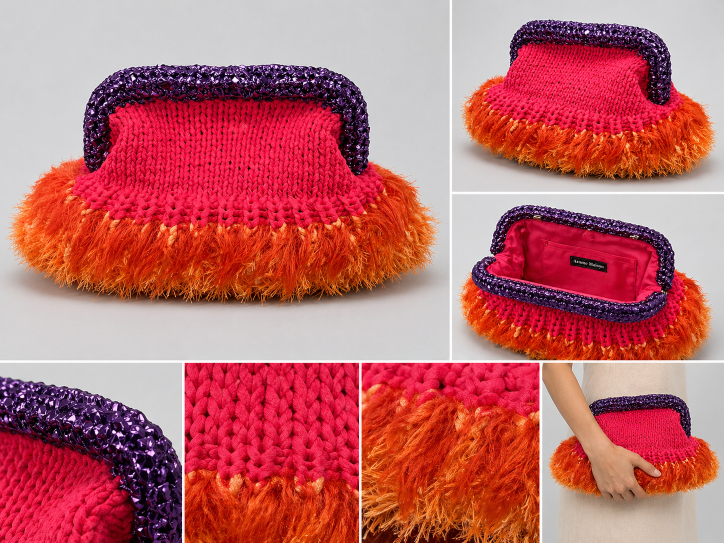 Nadia Dhafri Paris – Statement Crochet Clutch