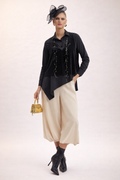 Layered Velvet Blouse