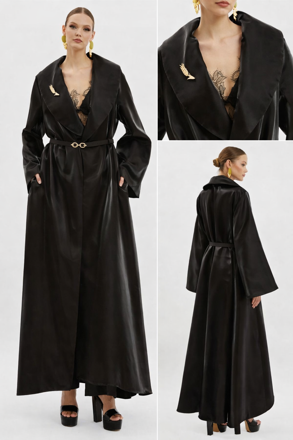 Verda Organza Maxi Caftan