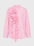 Romantic pink Rosette statement