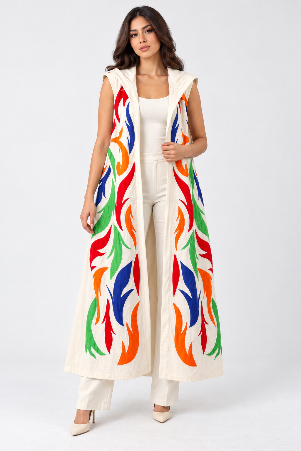 Vibrant Embroidered Kaftan