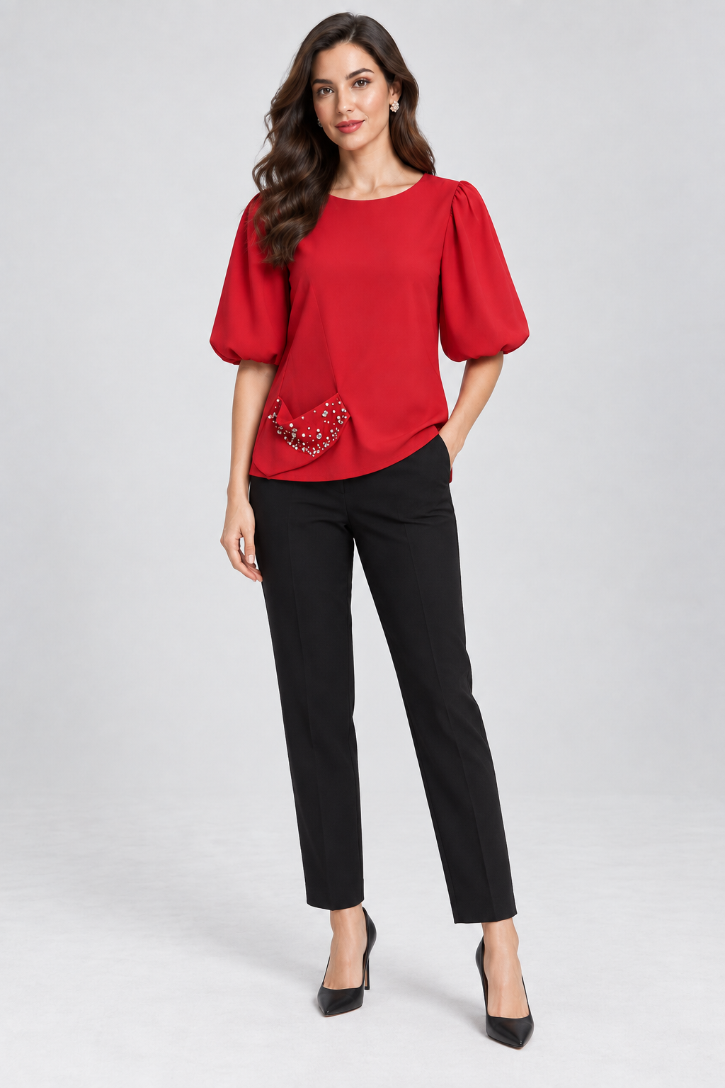 Beaded Pocket Top