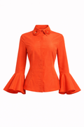 Statement Flared Sleeve Blouse