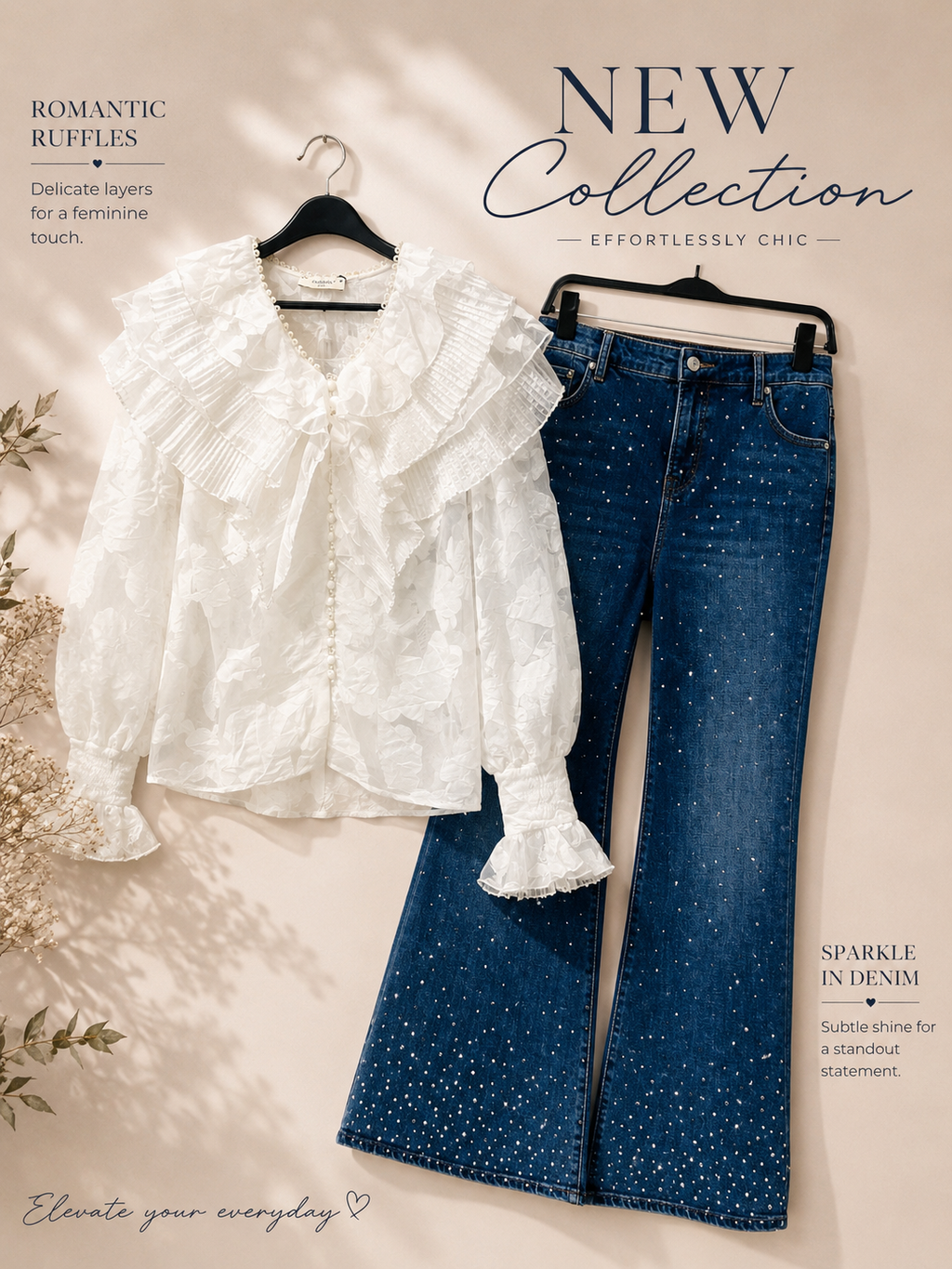Ruffle Lace Blouse