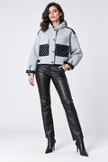 Gizia Quilted-Pocket Cropped Hoodie Jacket