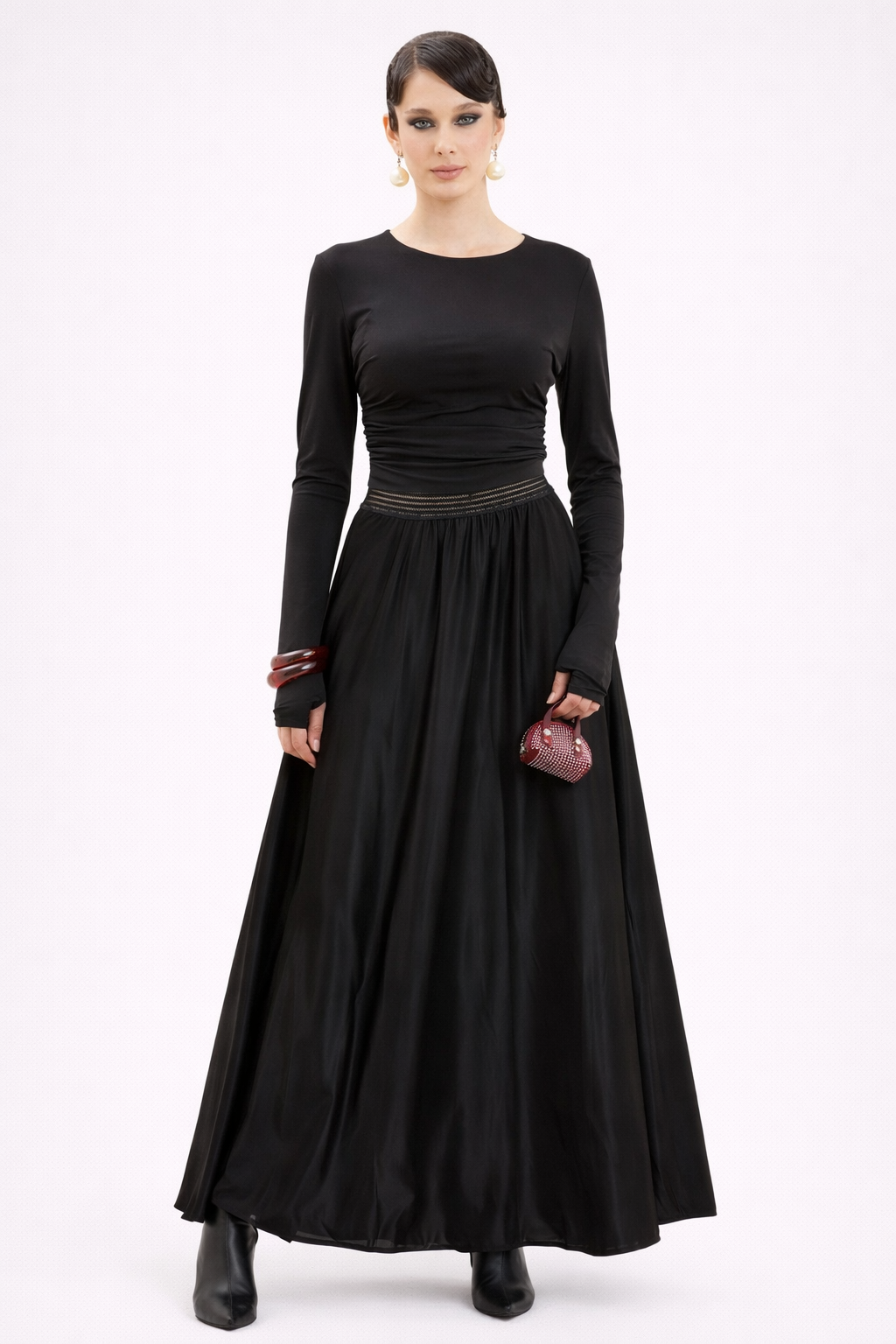 Satin Maxi Skirt