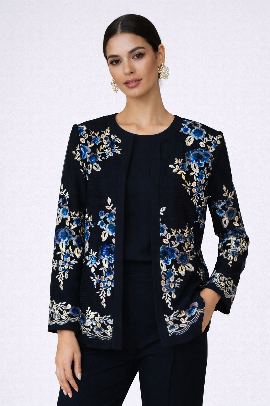 Embroidered Evening Jacket