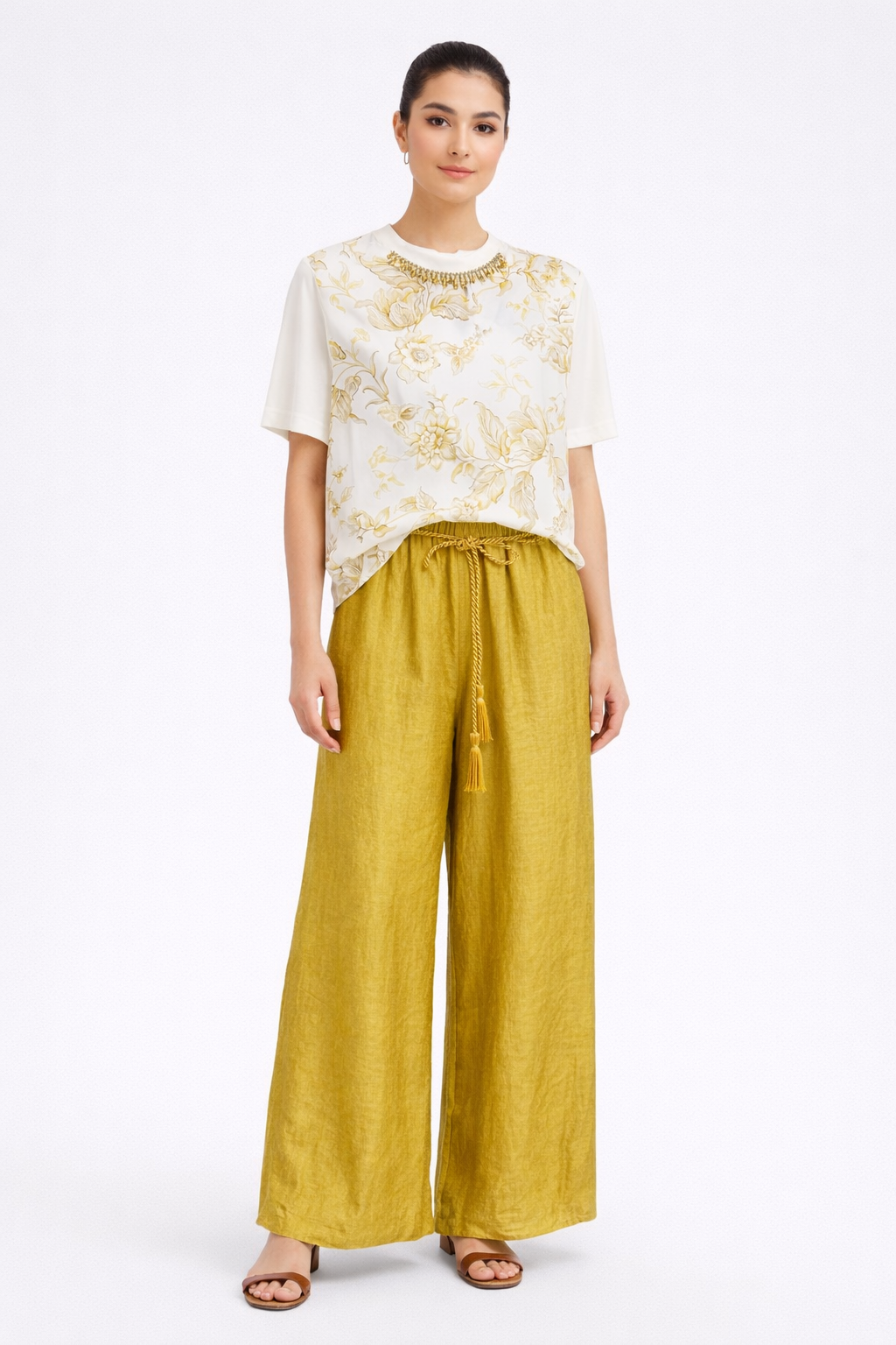 Jeweled Floral Tee
