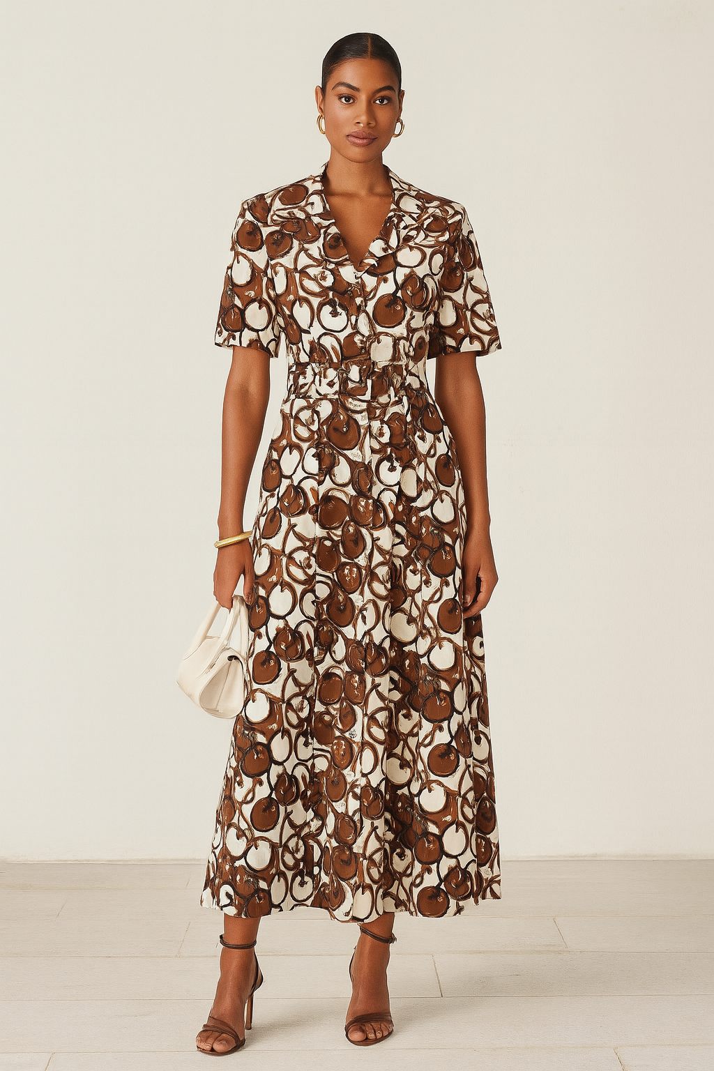 Patterned Shirt Dress