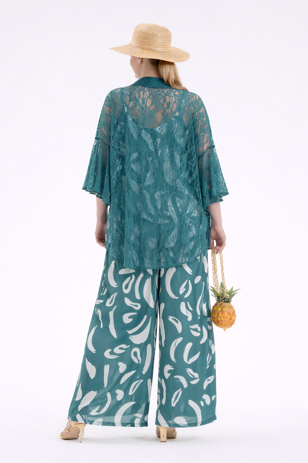Green Geometric Print Set