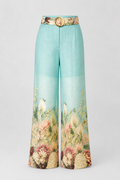 Floral Wide-Leg Statement Pants