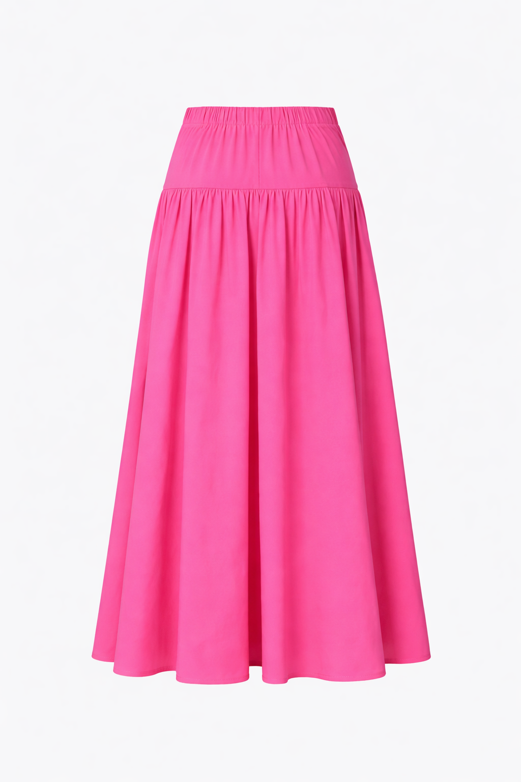 Rushed High-Waist Fuchsia Maxi Skirt