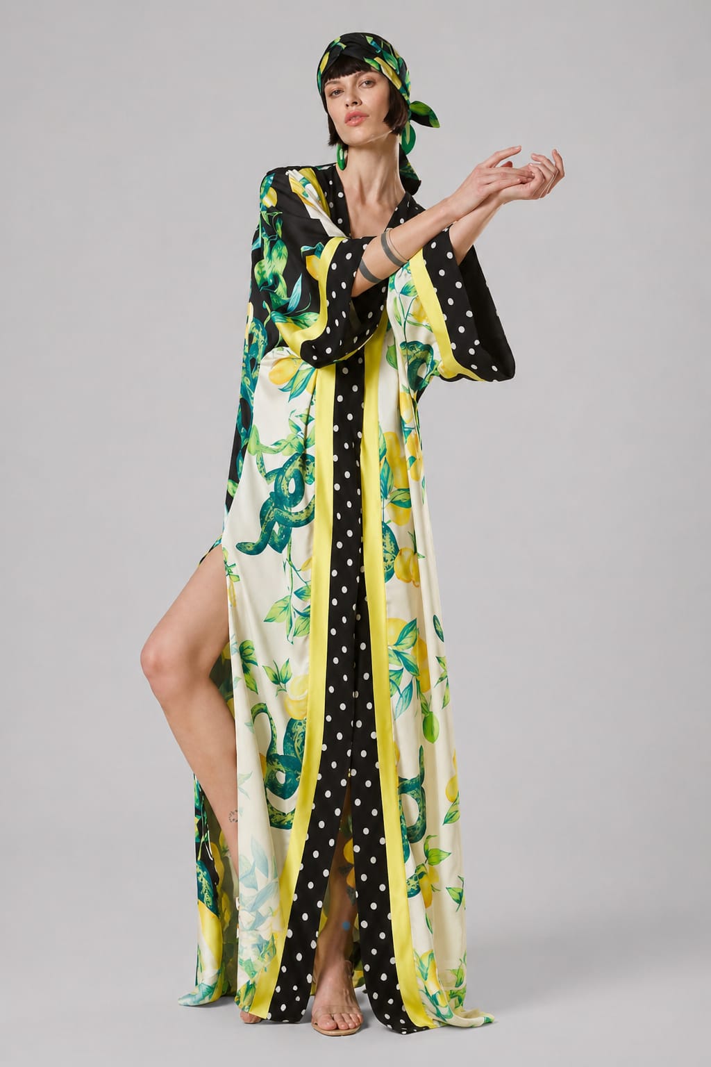 Lemon Print Kaftan