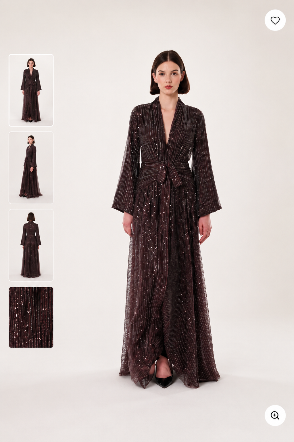 Brown Sequined Dress