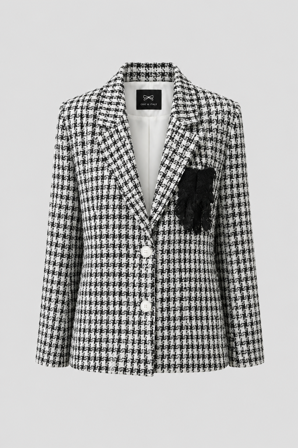 Plaid Jacket and Skirt Set