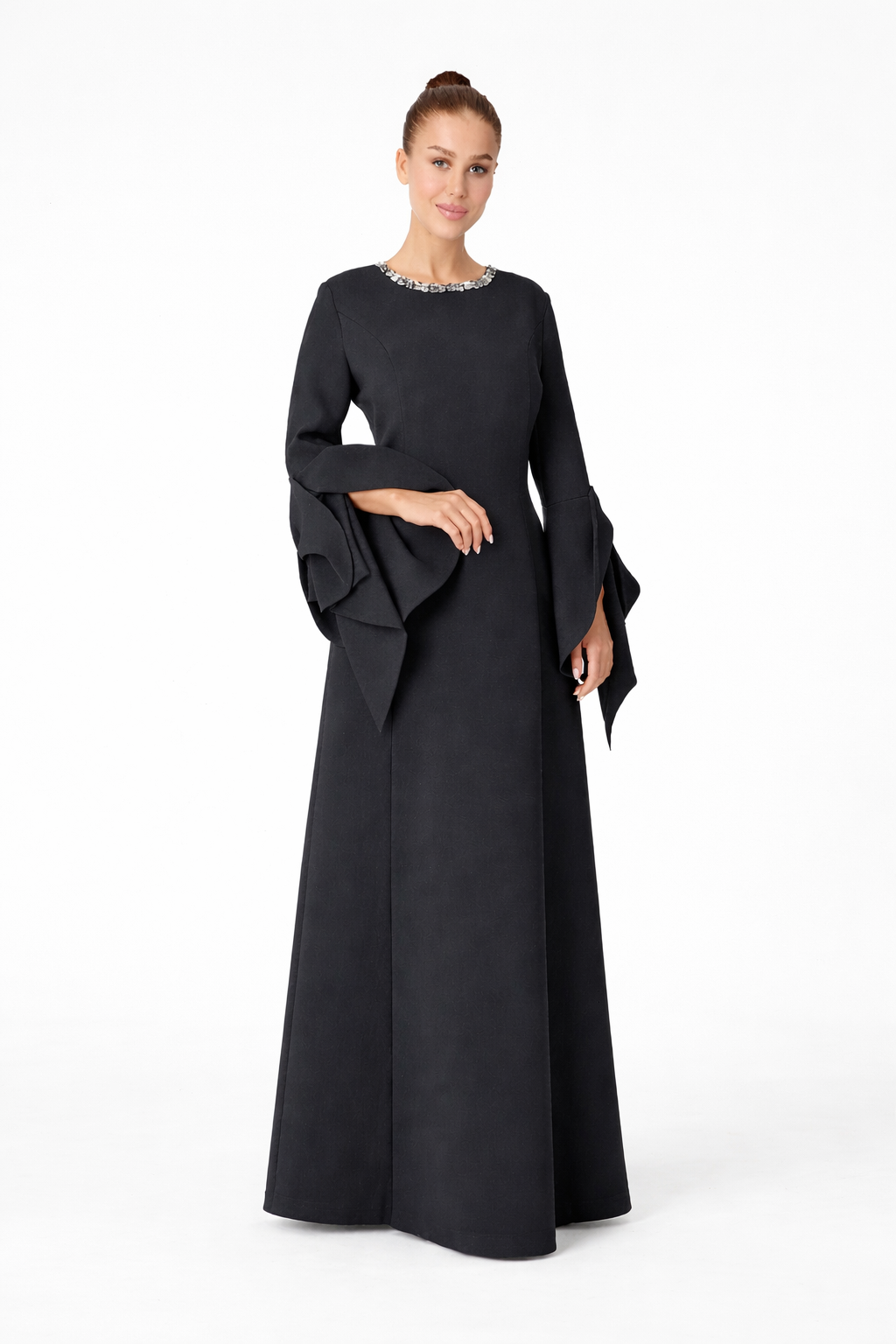 Crystal Collar Bell sleeve