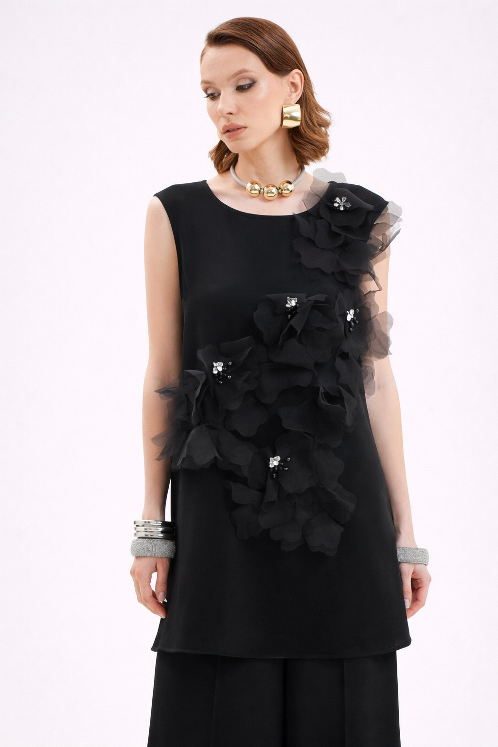 3D Floral Blouse