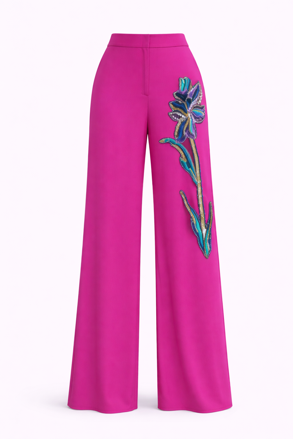 Fuschia Beaded Trousers