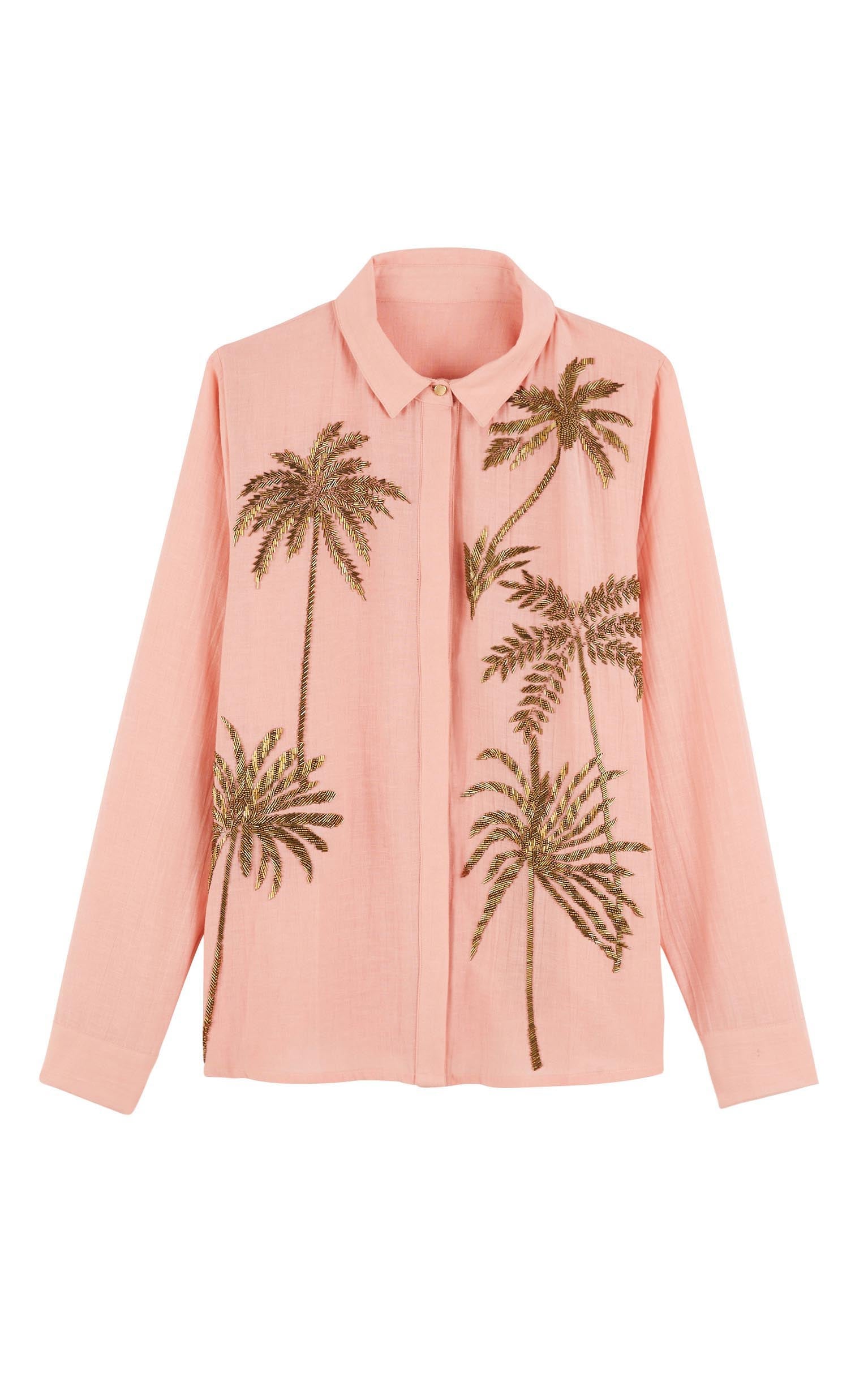 Beaded Palm Shirt