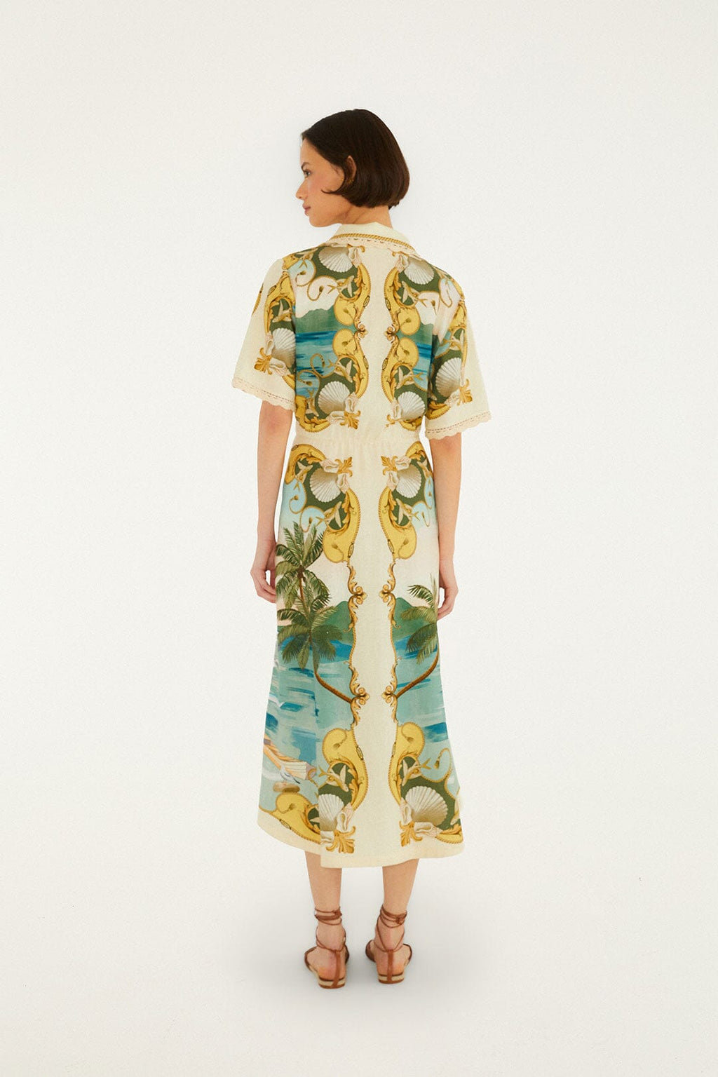 Farm Rio Nautical Midi Dress