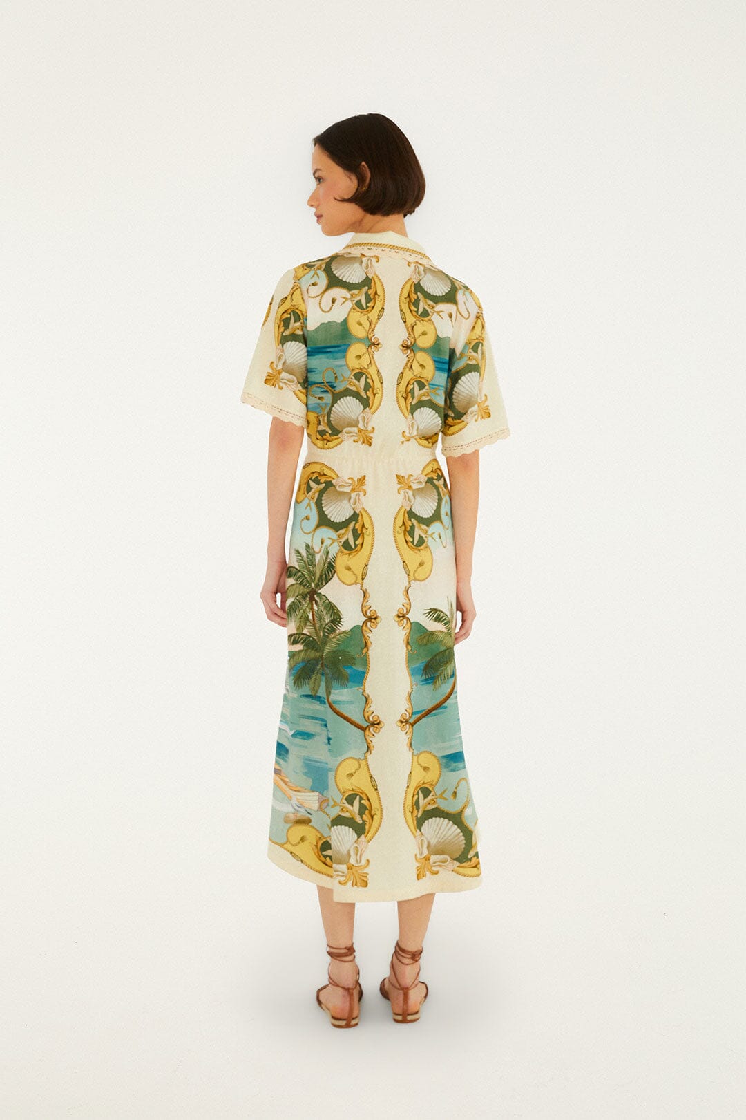 Farm Rio Nautical Midi Dress