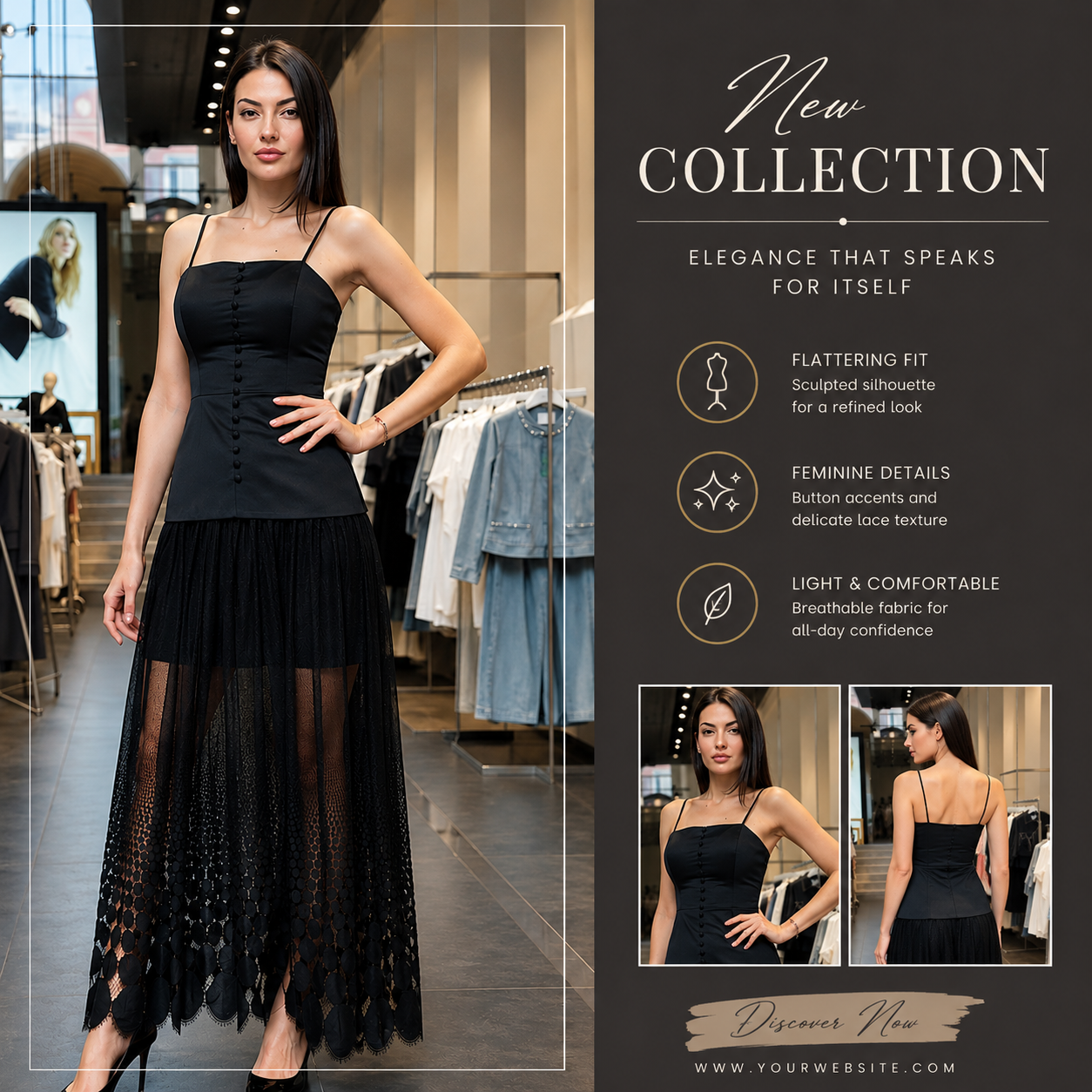 Black Lace Dress