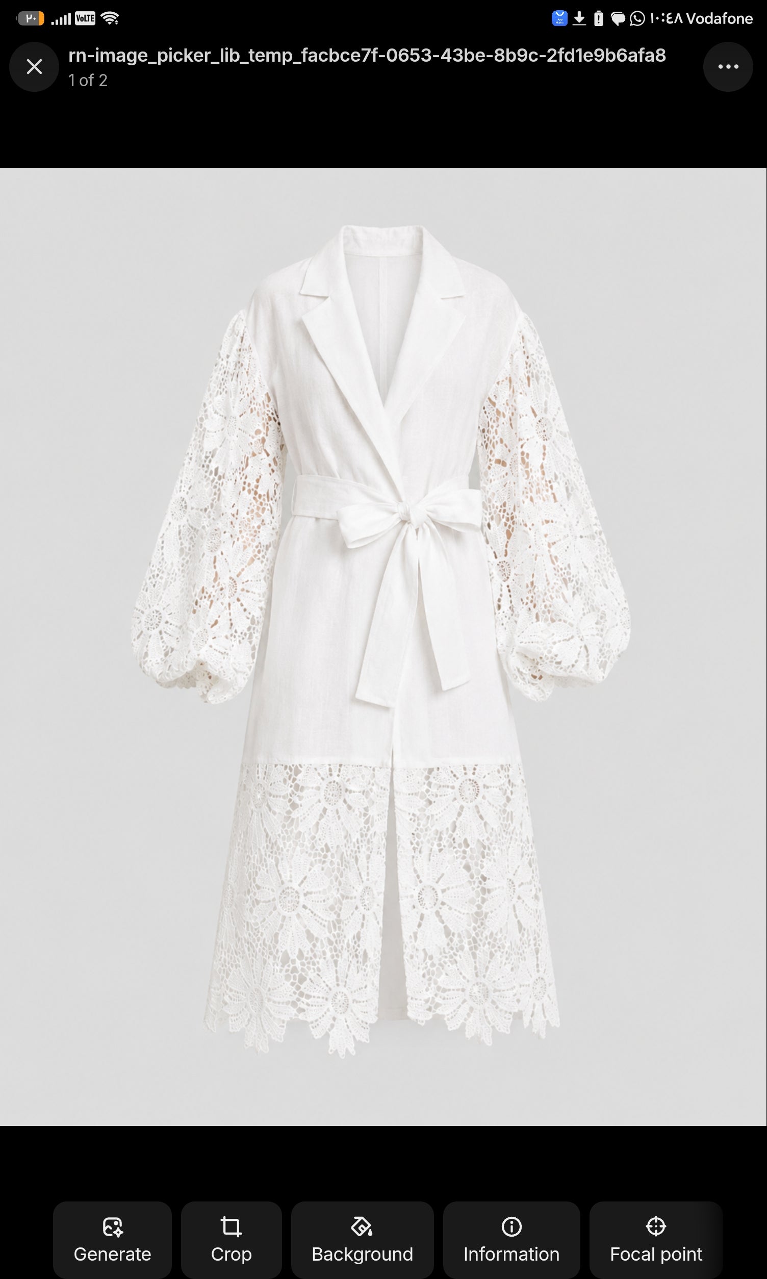 White lace Kimono