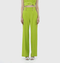 Green button pants