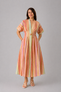 Striped Midi Dress – Pastel Multi by Exquise