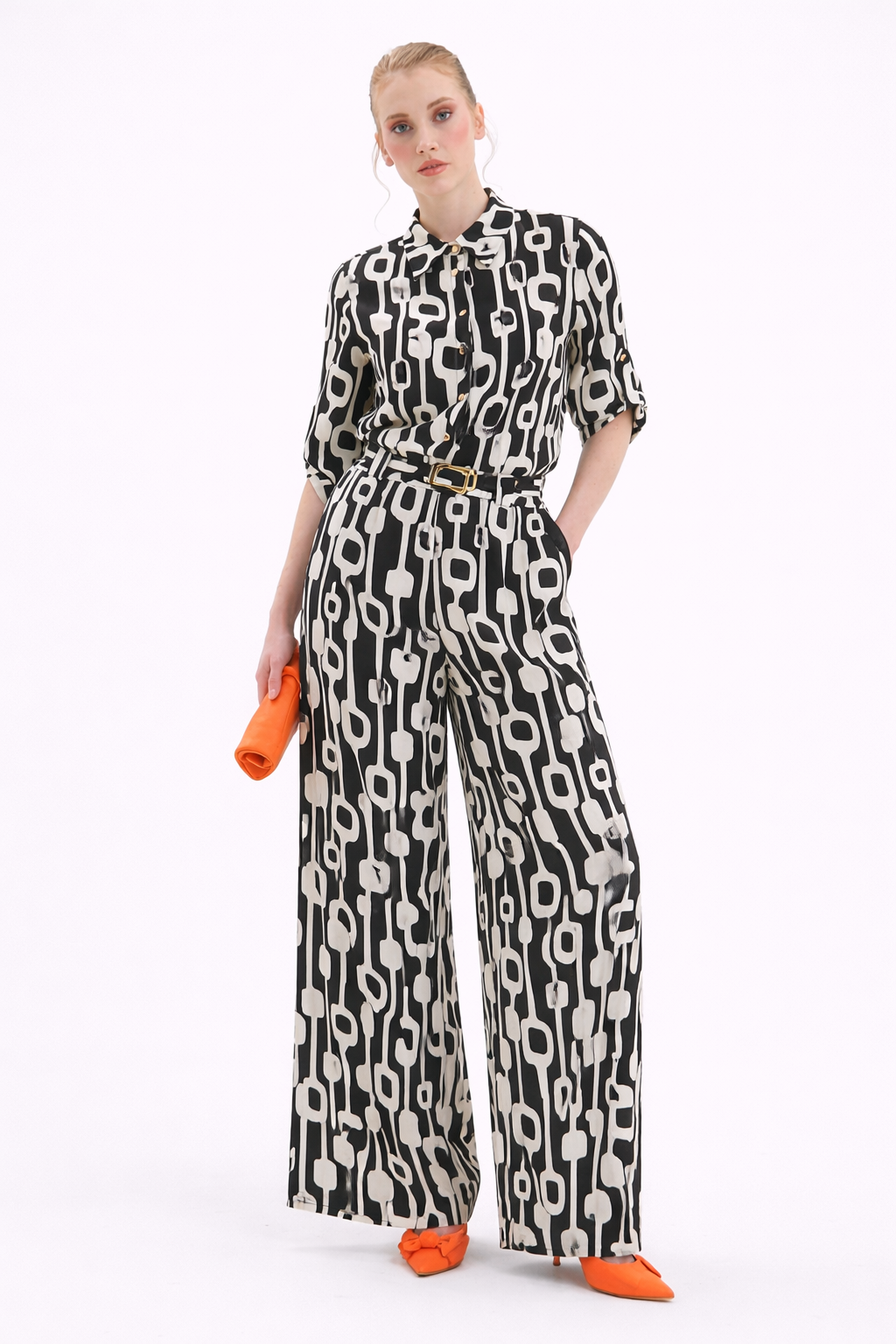 Retro Geometric Jumpsuit