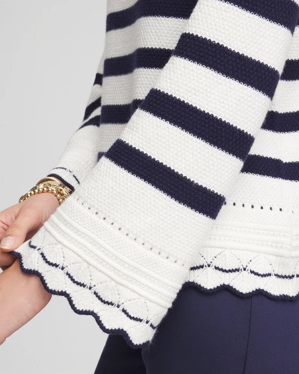 Striped Knit Sweater