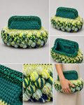 Nadia Dhafri Paris – Multi-Tone Statement Crochet Clutch