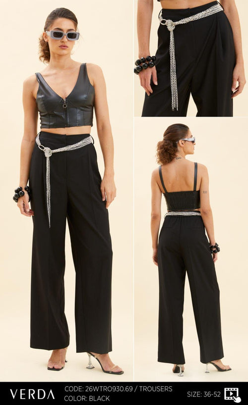 Chained Black Pants