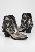 ElVaquero Italian Silver Snake Boots