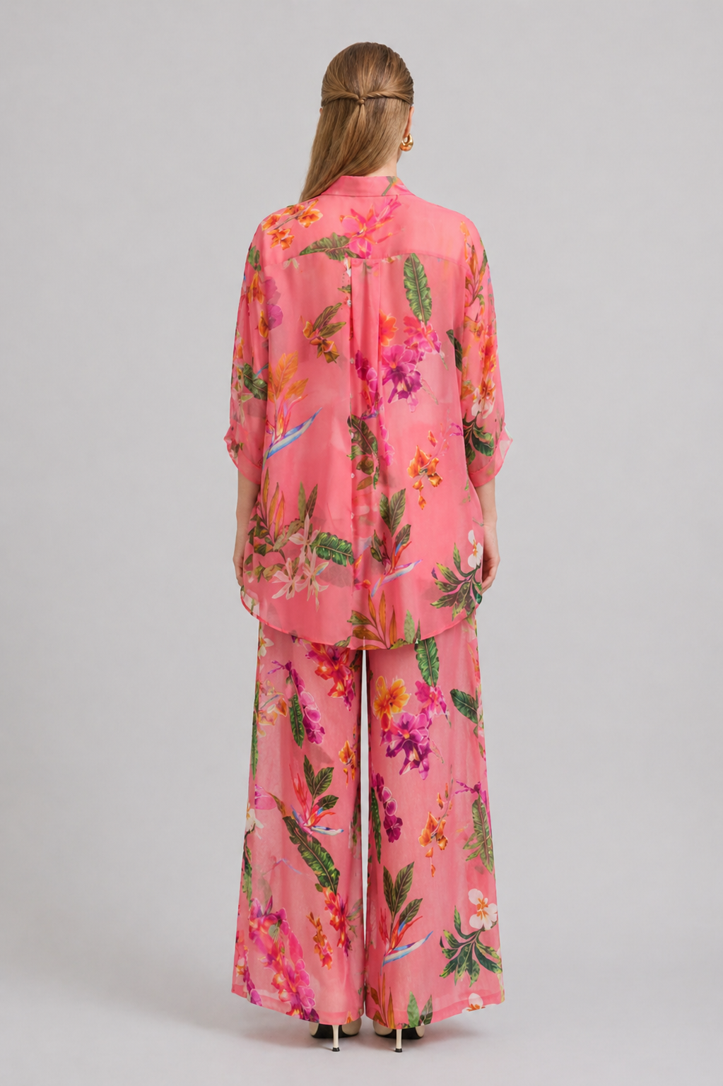 Tropical Bloom Set – Linen & Chiffon