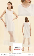 White Long organza Dress