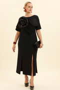 Elegant Rosette Midi