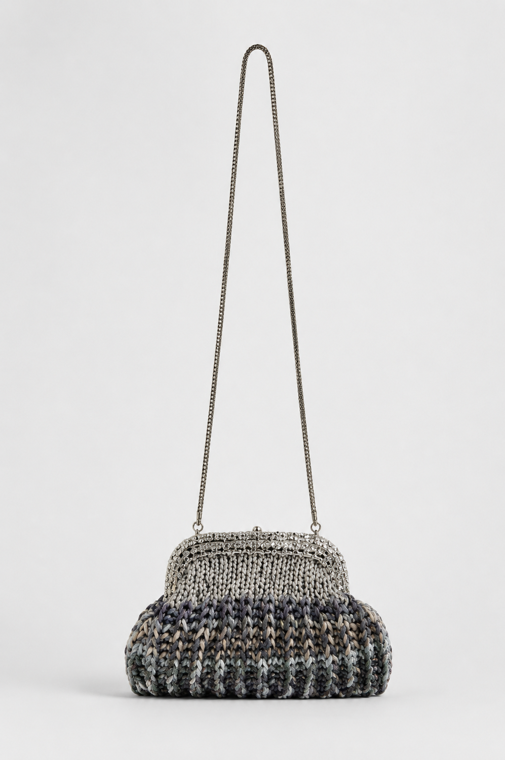 Nadia Dhafri Paris – Metallic Crochet Clutch