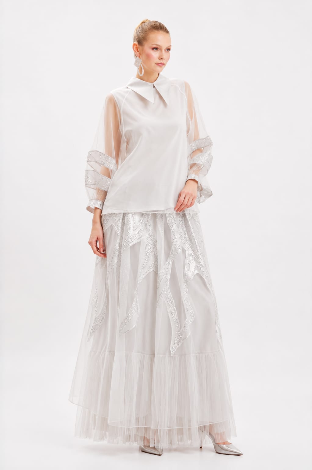 Celeste Organza Blouse
