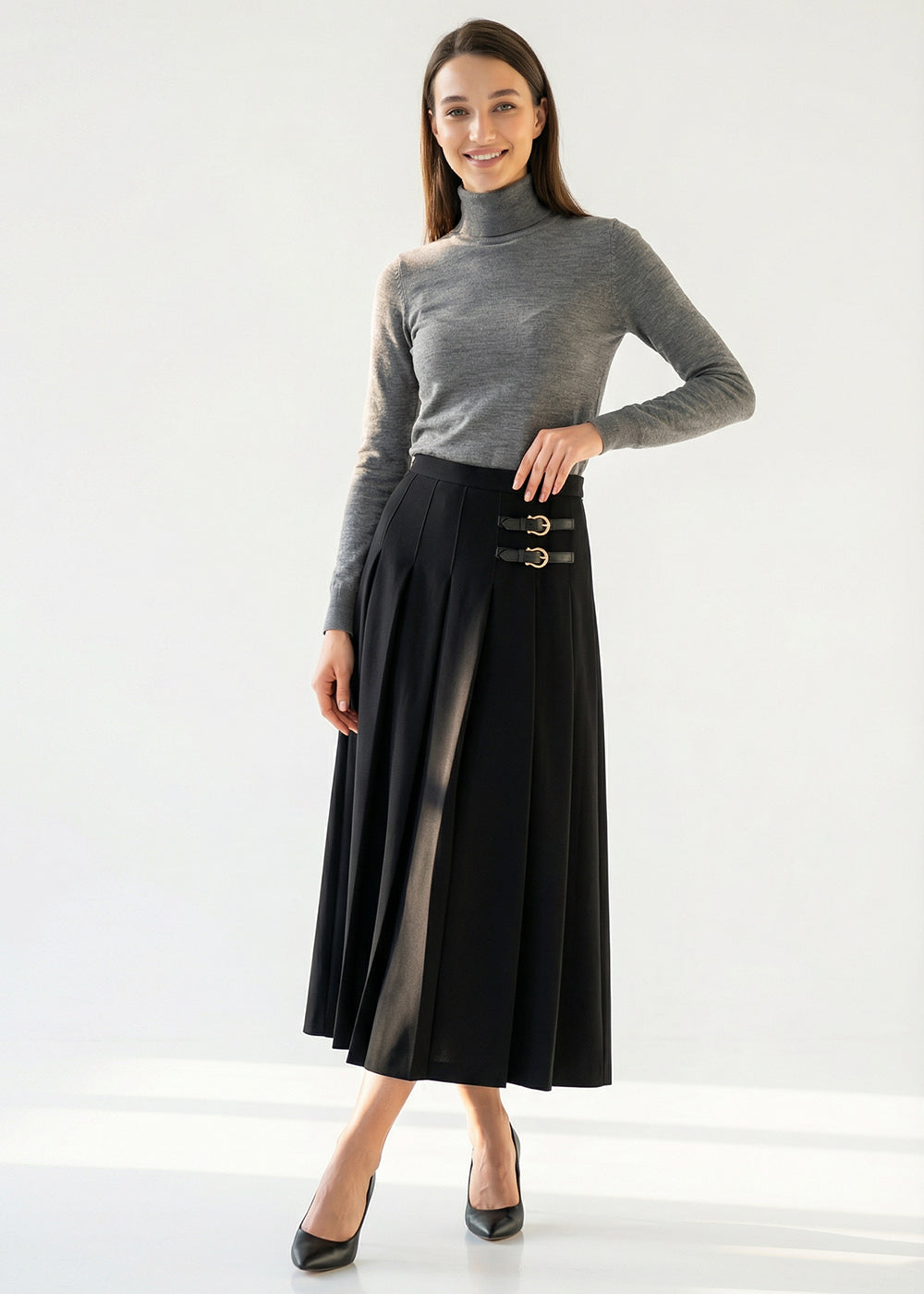 Buckle Detail Skirt