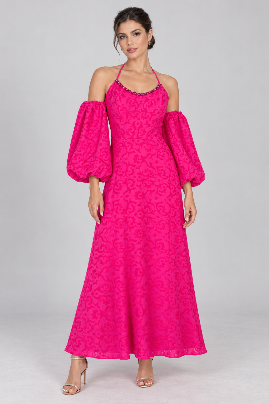 Pink Cut-Out Maxi