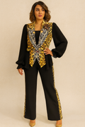 Leopard Pleated Jacket
