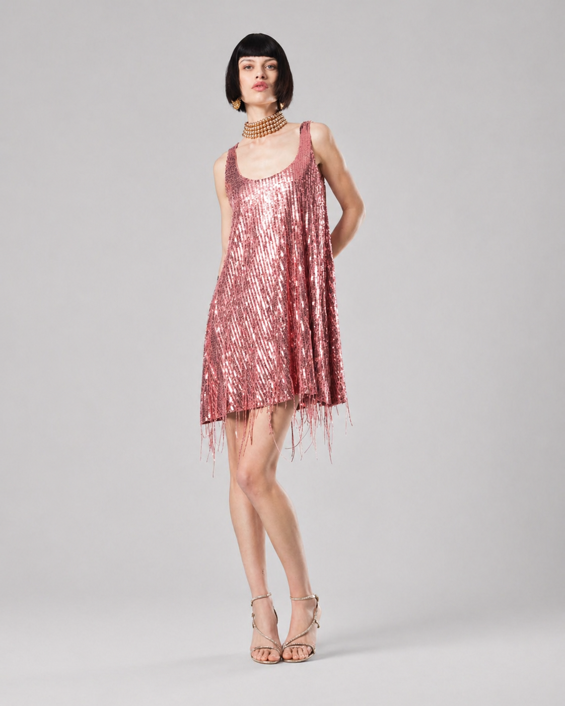 Pink Sequin Dress
