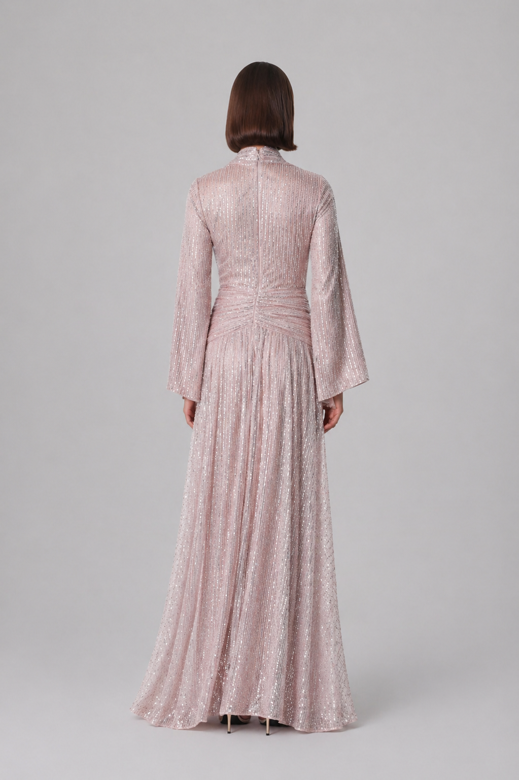 Blush Radiance Sequin Gown