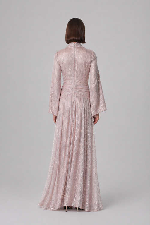 Blush Radiance Sequin Gown